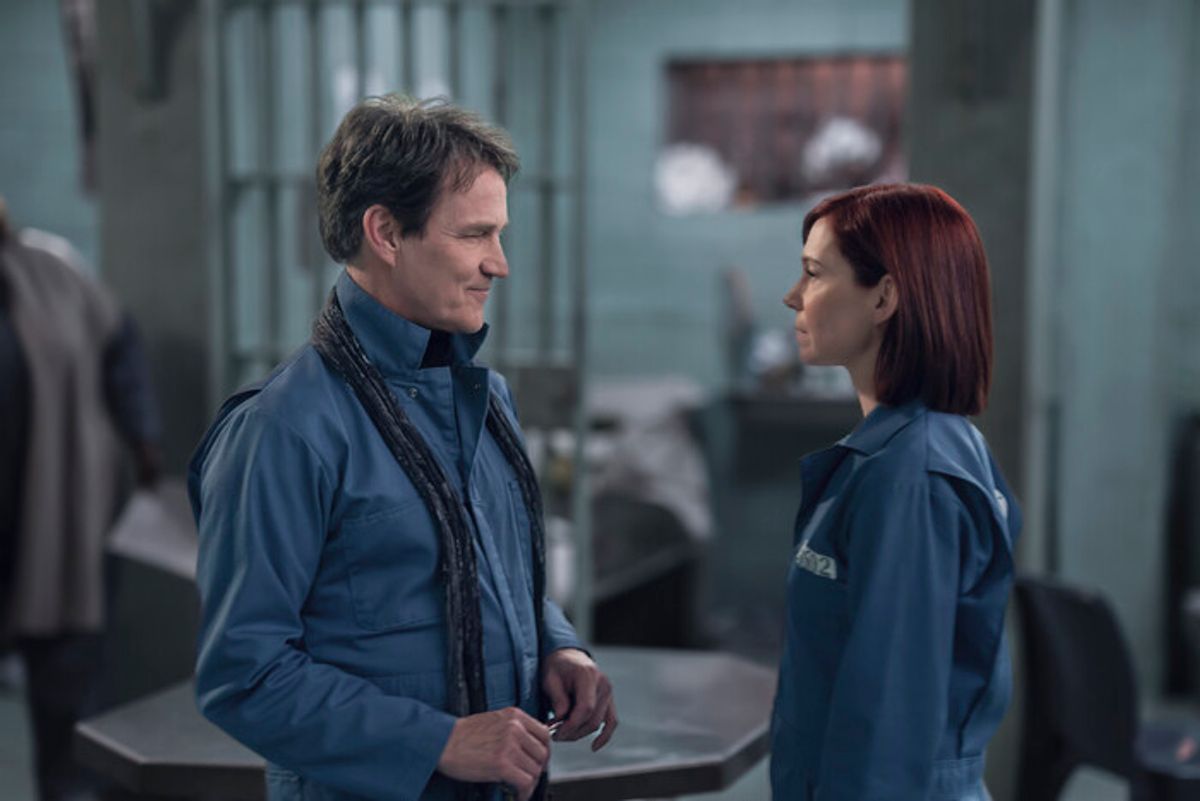 Stephen Moyer and Carrie Preston at 