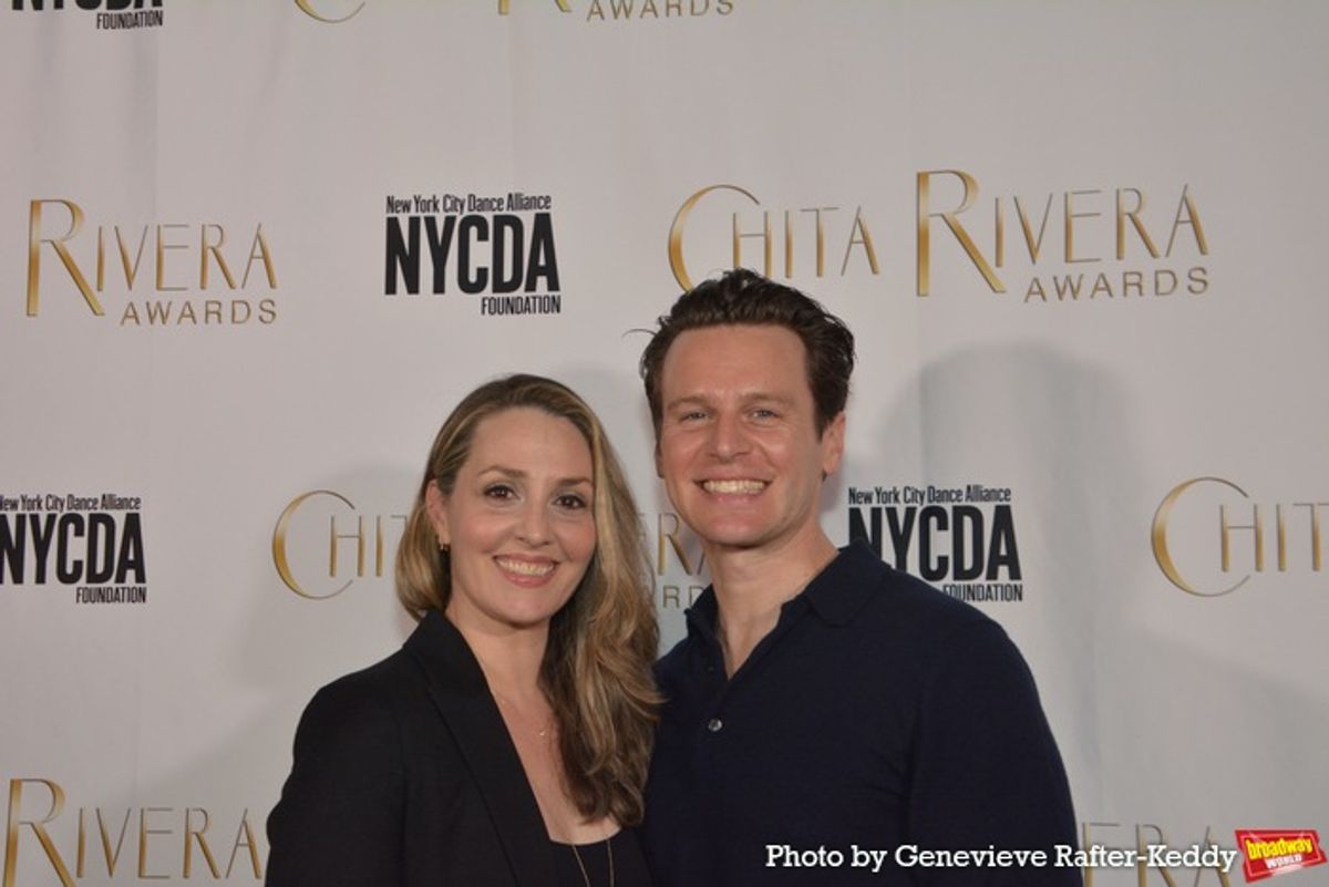 Shannon Lewis and Jonathan Groff at 