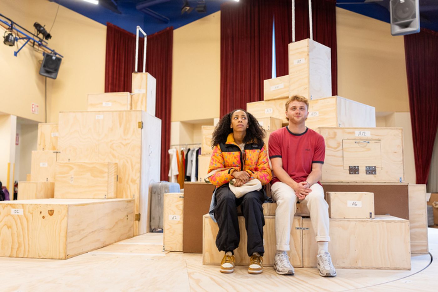 Photos: TWO STRANGERS (CARRY A CAKE ACROSS NEW YORK) Rehearsals at A.R.T.  Image