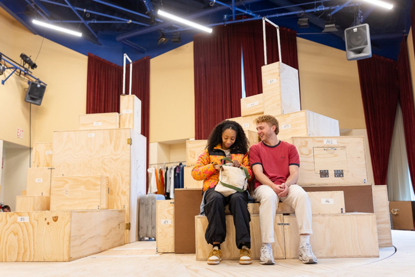 Photos: TWO STRANGERS (CARRY A CAKE ACROSS NEW YORK) Rehearsals at A.R.T.  Image