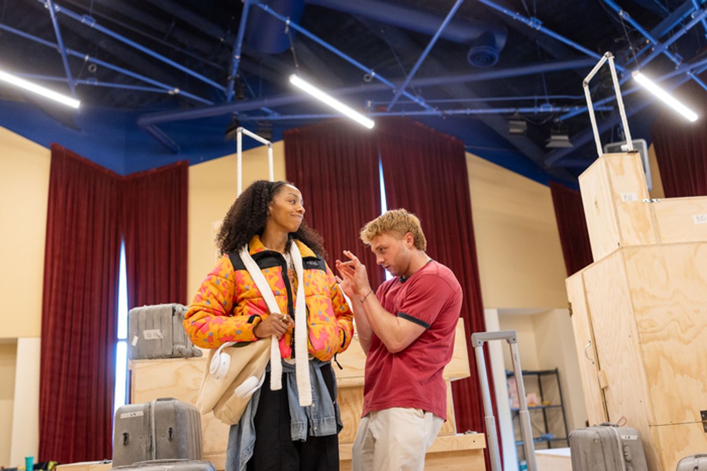 Photos: TWO STRANGERS (CARRY A CAKE ACROSS NEW YORK) Rehearsals at A.R.T.  Image