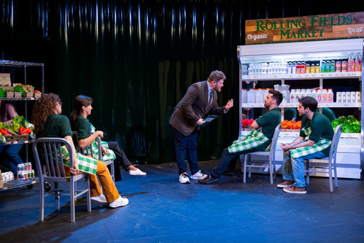 Phil Sloves and the cast of Facings at 