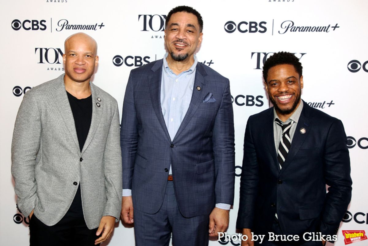 Glenn Davis, Harry Lennix, Jon Michael Hill at 