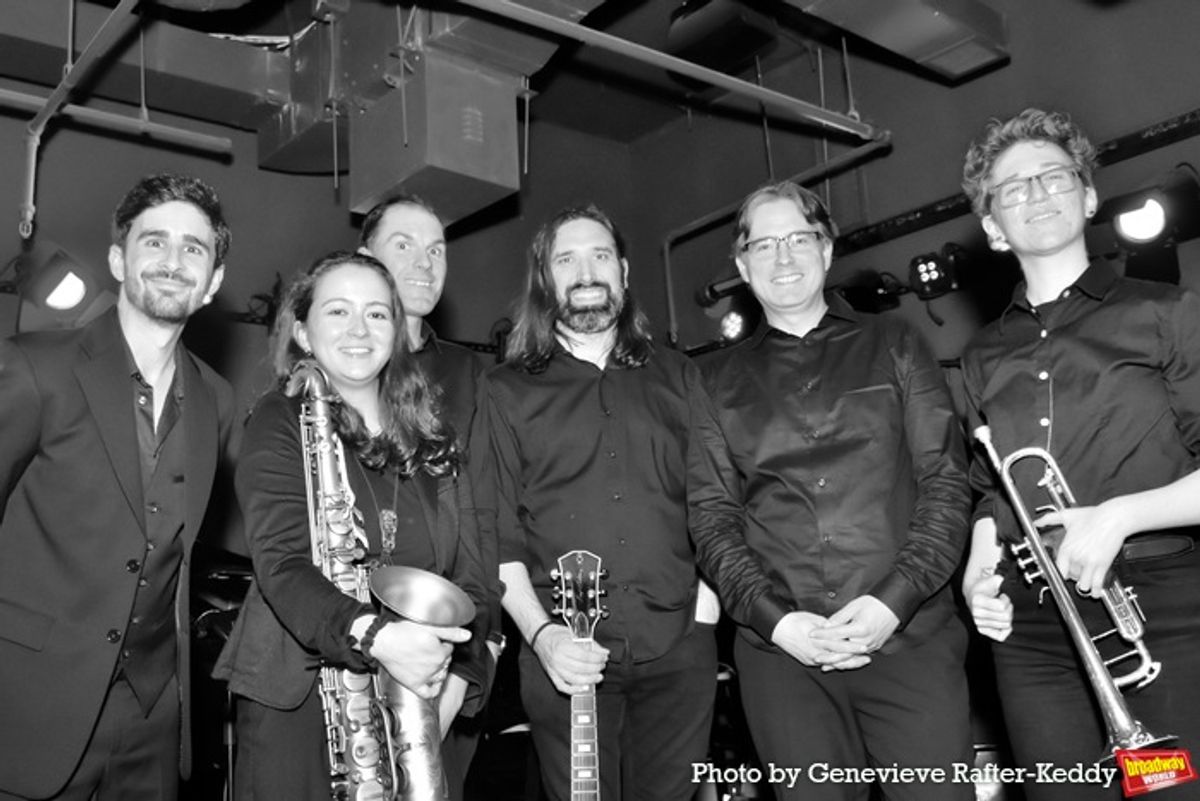 Tonight's Band under the direction of Matthew Lowy that includes Jonathan Ward, Sam Zerna, David Cinquerana, Jane Sucks and Olivia Hughart at 