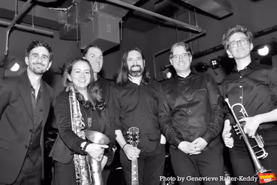 Tonight's Band under the direction of Matthew Lowy that includes Jonathan Ward, Sam Z Photo