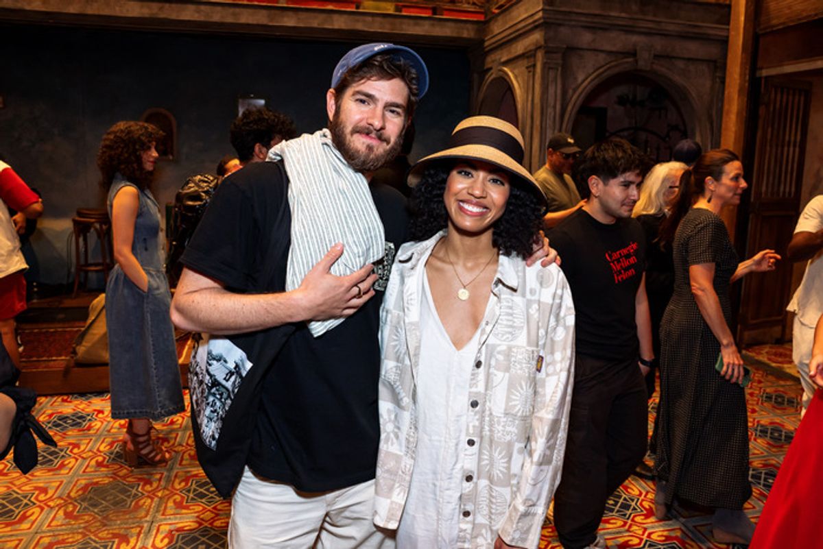 Andrew Garfield and Ashley De La Rosa at 