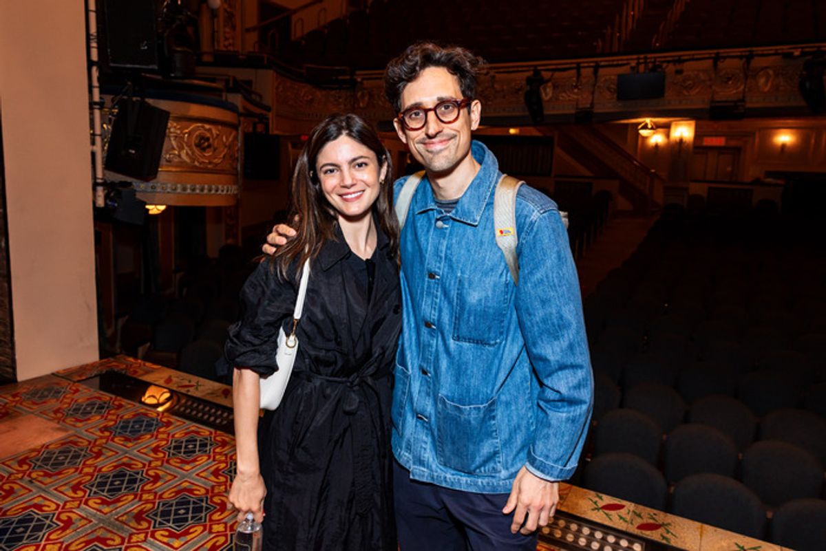 Monica Barbaro and Justin Peck  at 