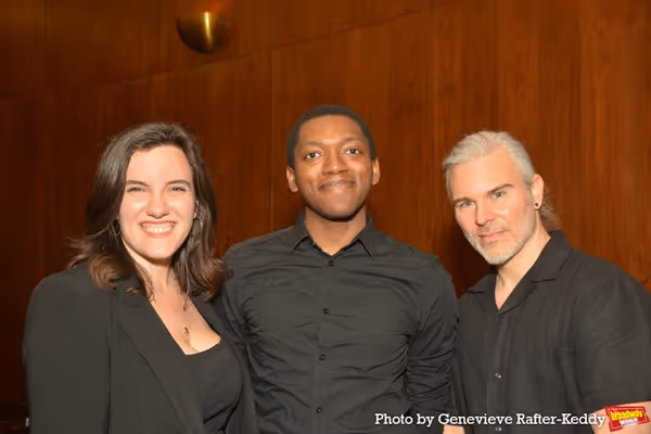 Maya Gibson (Graphics), Isaiah Josiah (Managine Producer) and Nathan Johnson (Stage M Photo