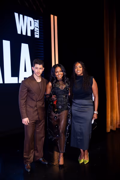 Nick Jonas, Adrienne Warren, Whitney White Photo