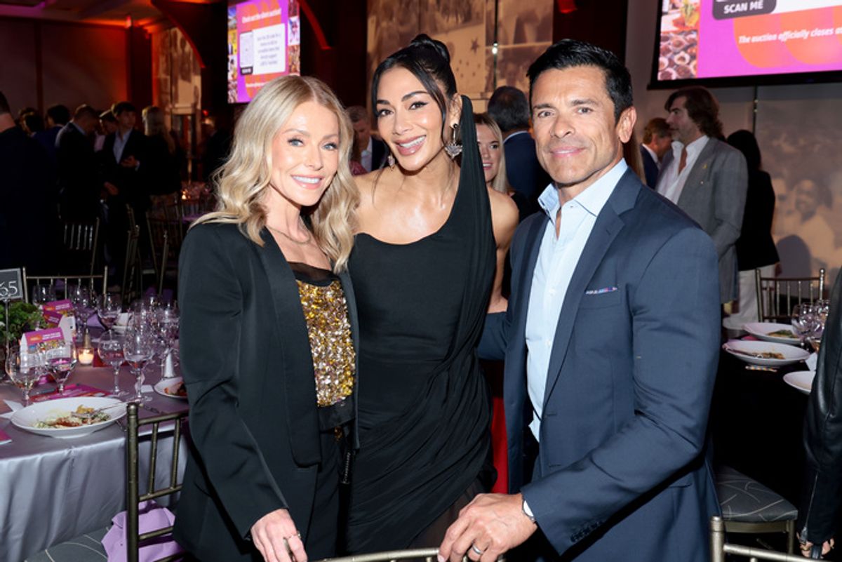 Kelly Ripa, Nicole Scherzinger, and Mark Consuelos at 