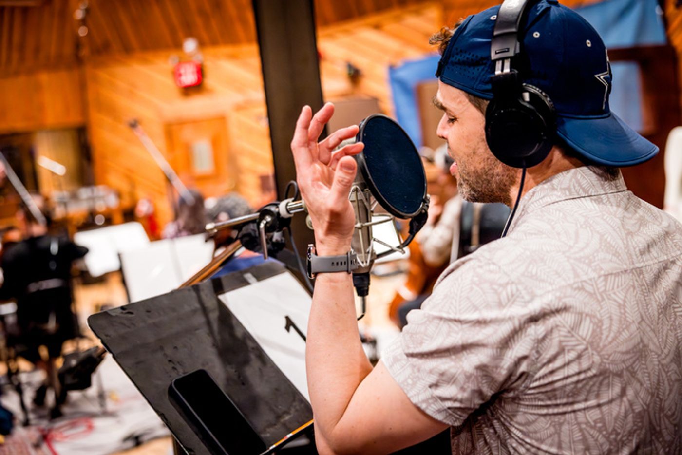 Photos: In the Recording Studio for FLOYD COLLINS  Image