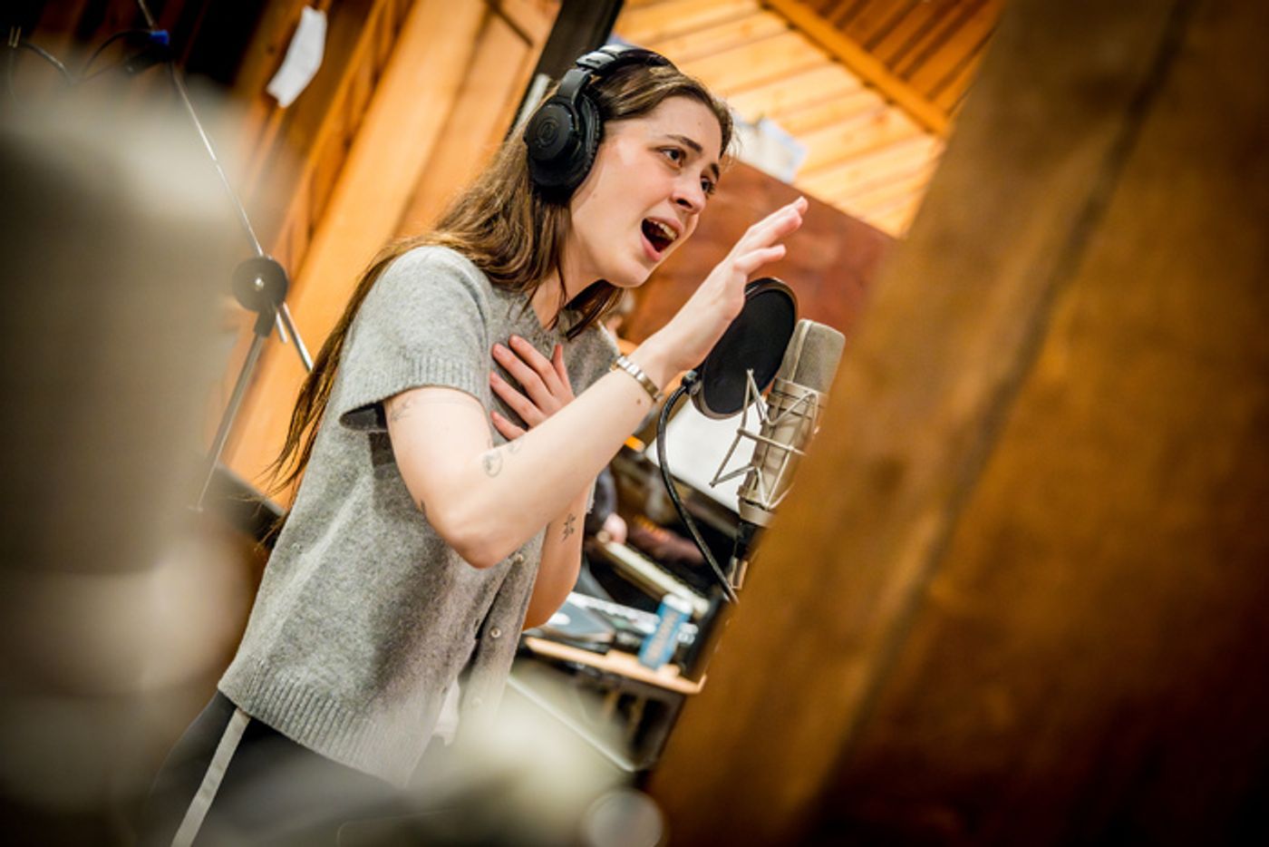 Photos: In the Recording Studio for FLOYD COLLINS  Image