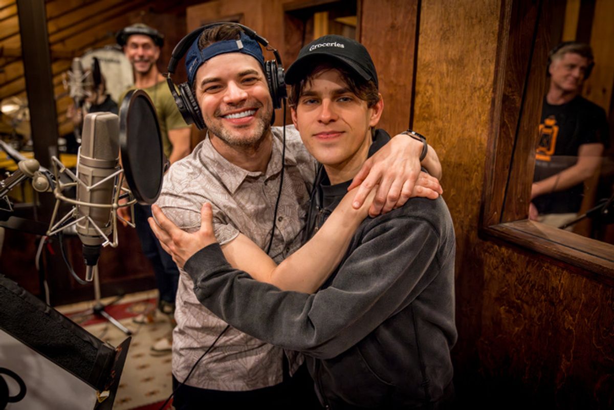 Jeremy Jordan and Taylor Trensch at 