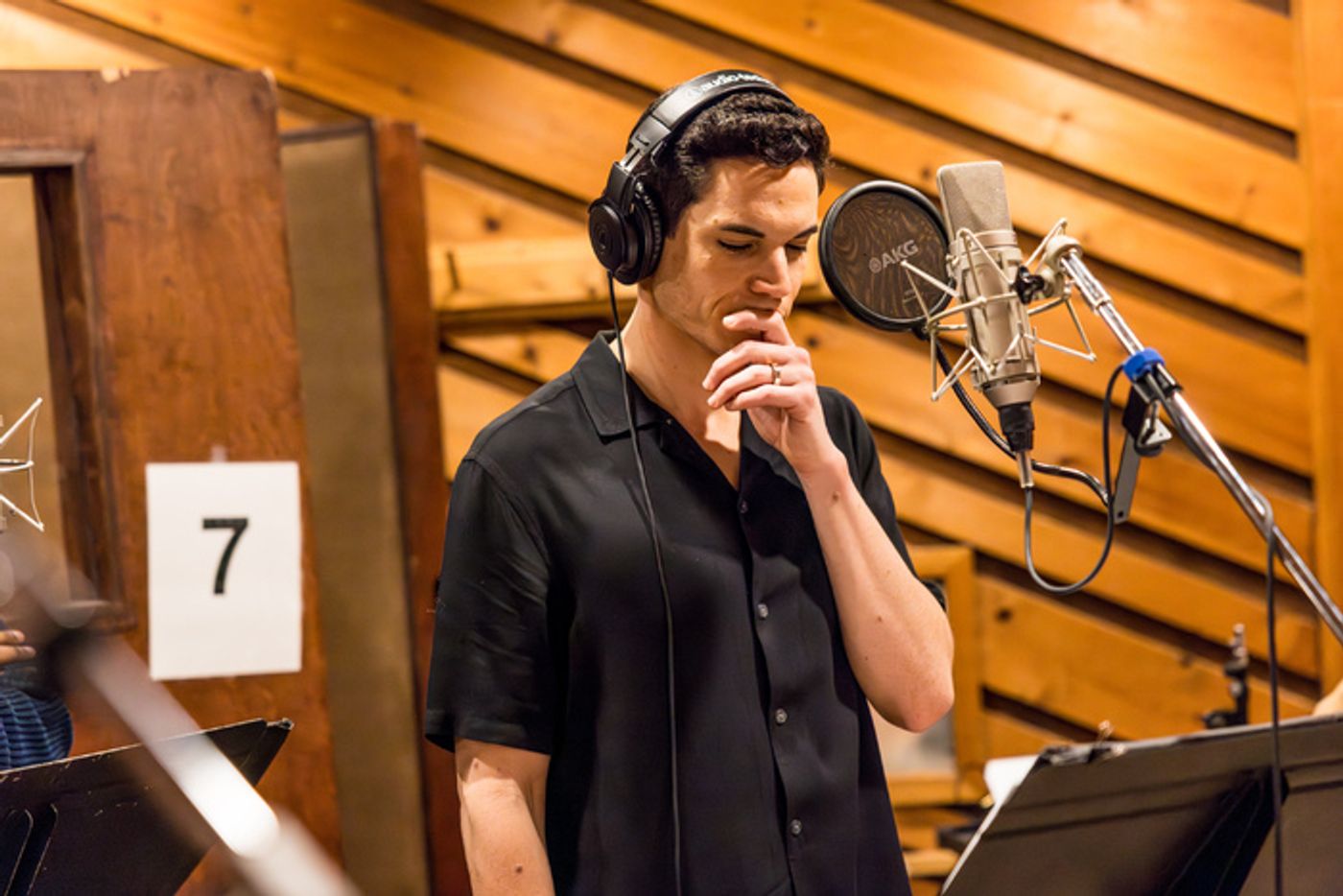 Photos: In the Recording Studio for FLOYD COLLINS  Image