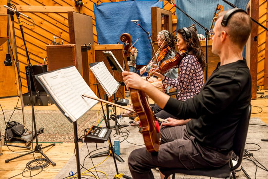 Photos: In the Recording Studio for FLOYD COLLINS  Image