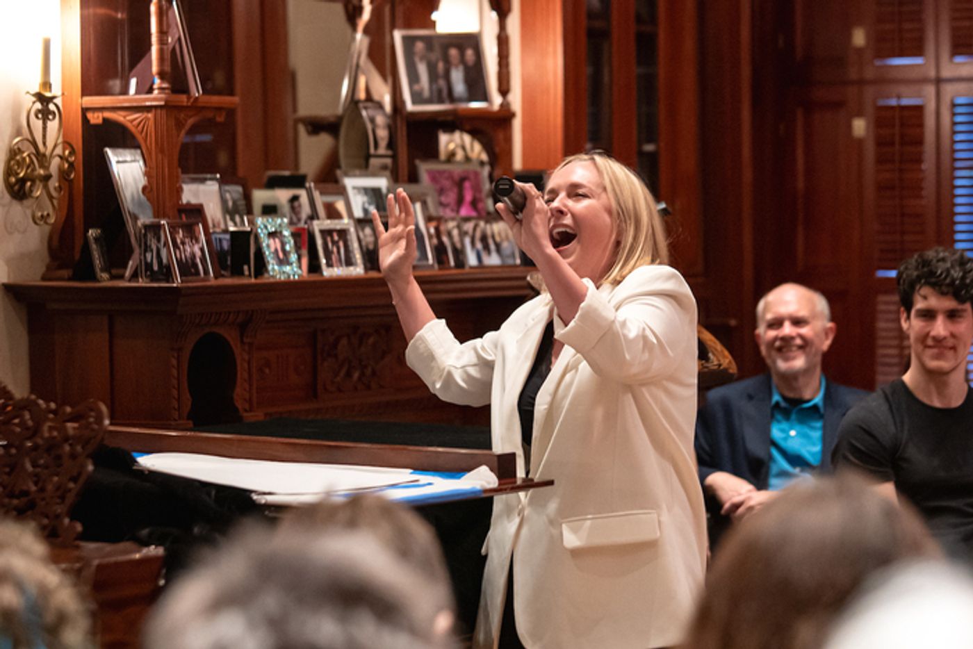 Photos: Julia Mattison, Noel Carey, and Marco Pennette at Dramatists Guild Foundation Salon  Image