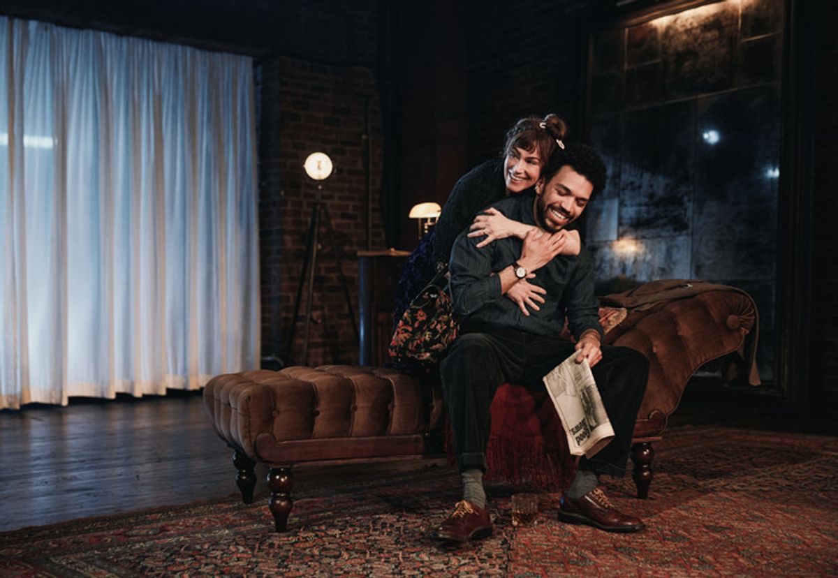 Maggie Siff and Justice Smith at 