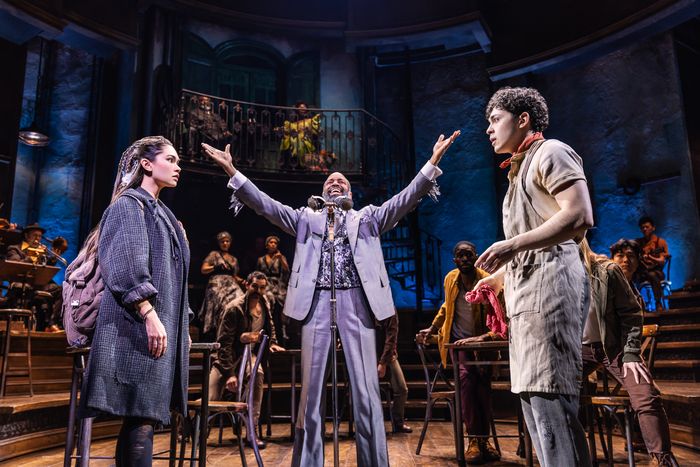 Photos: Ali Louis Bourzgui and Myra Molloy in HADESTOWN on Broadway — photo 2 of 7