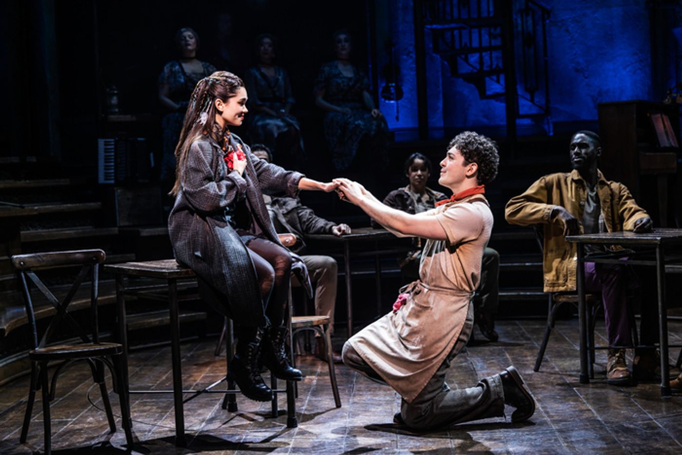 Photos: Ali Louis Bourzgui and Myra Molloy in HADESTOWN on Broadway  Image