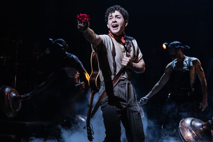 Photos: Ali Louis Bourzgui and Myra Molloy in HADESTOWN on Broadway — photo 4 of 7
