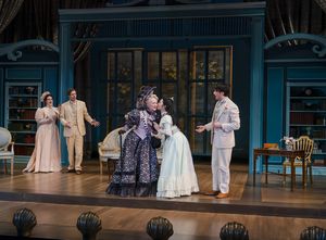 Carolyne Leys as Gwendolen Fairfax, Tug Rice as John ?Jack? Worthing, Marion Adler as Photo