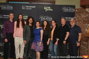 Sound Designer Laura Shubert, Music Director Alec Bart with tonights band that includ Photo