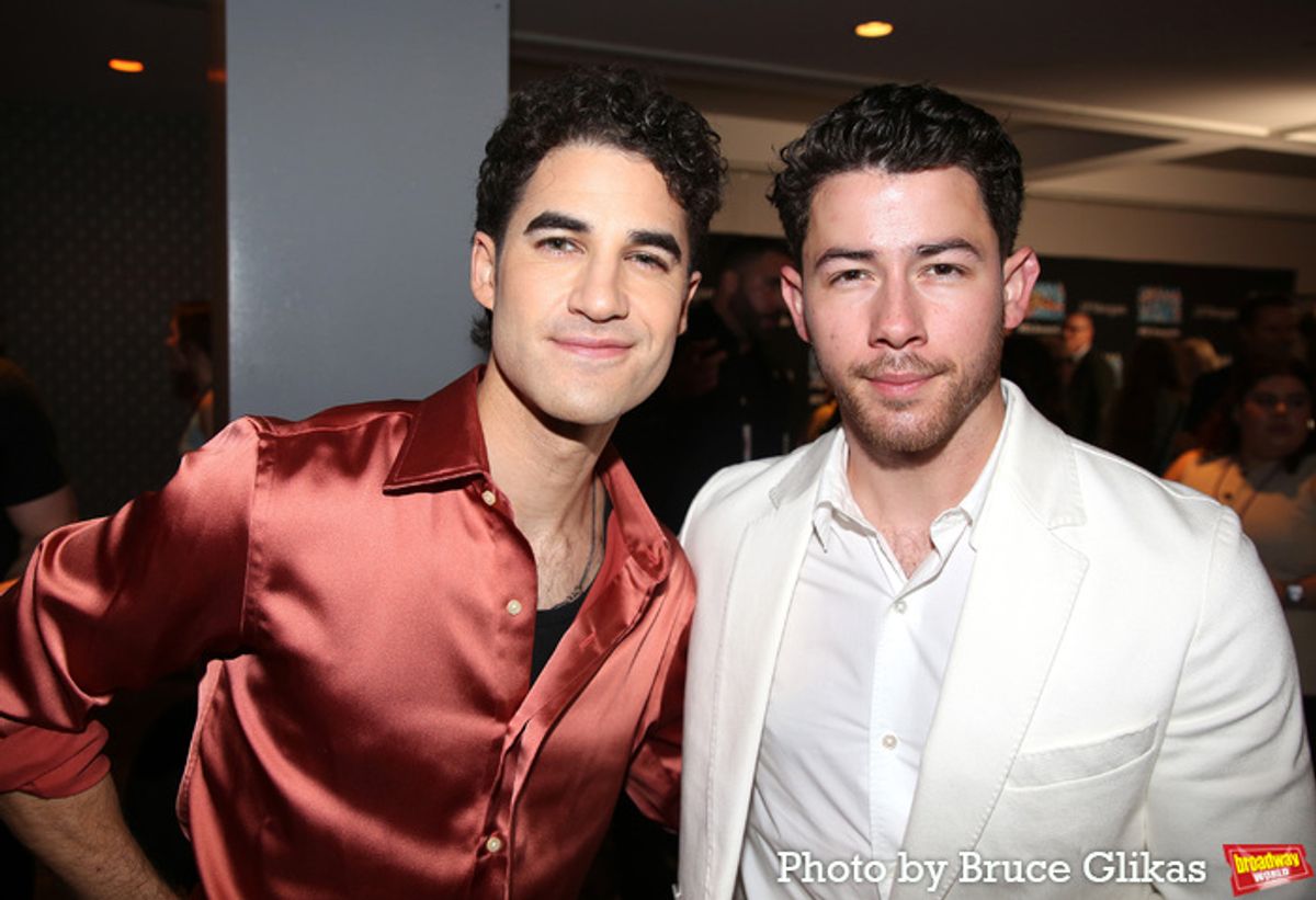 Darren Criss and Nick Jonas at 