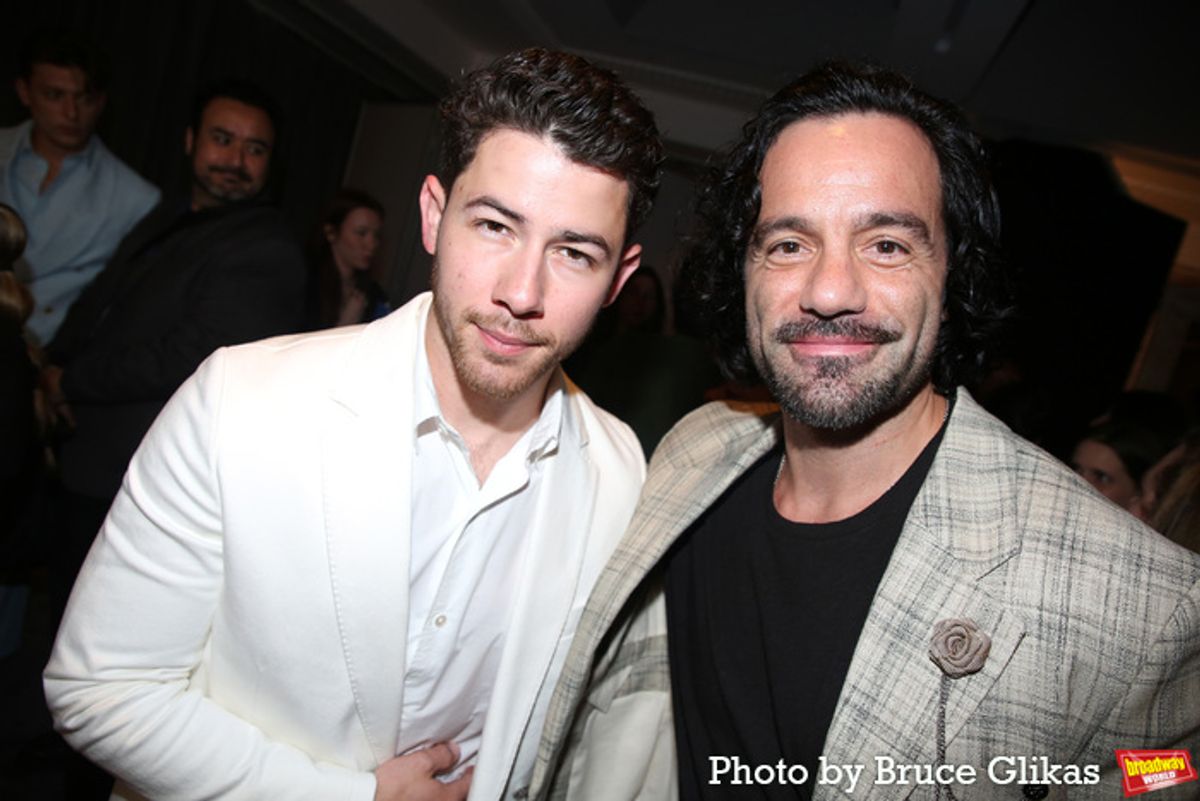 Nick Jonas and Ramin Karimloo at 