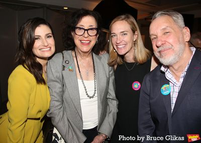 Idina Menzel, Lynne Meadow, Kicki Hunter and Chris Jennings Photo