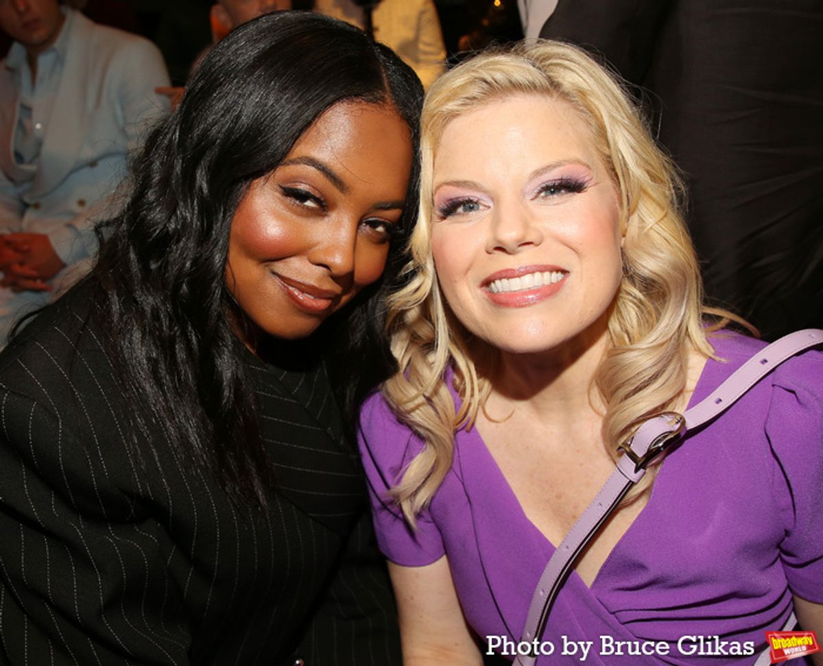 Adrienne Warren and Megan Hilty at 