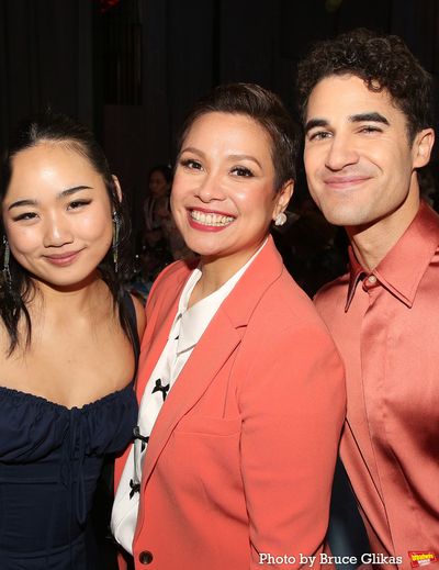 Helen J Shen, Lea Salonga and Darren Criss Photo