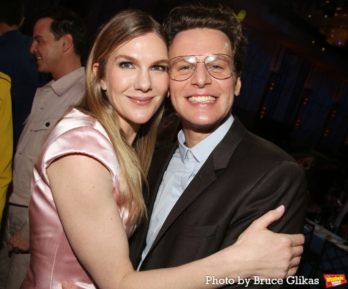 Lily Rabe and Jonathan Groff at 