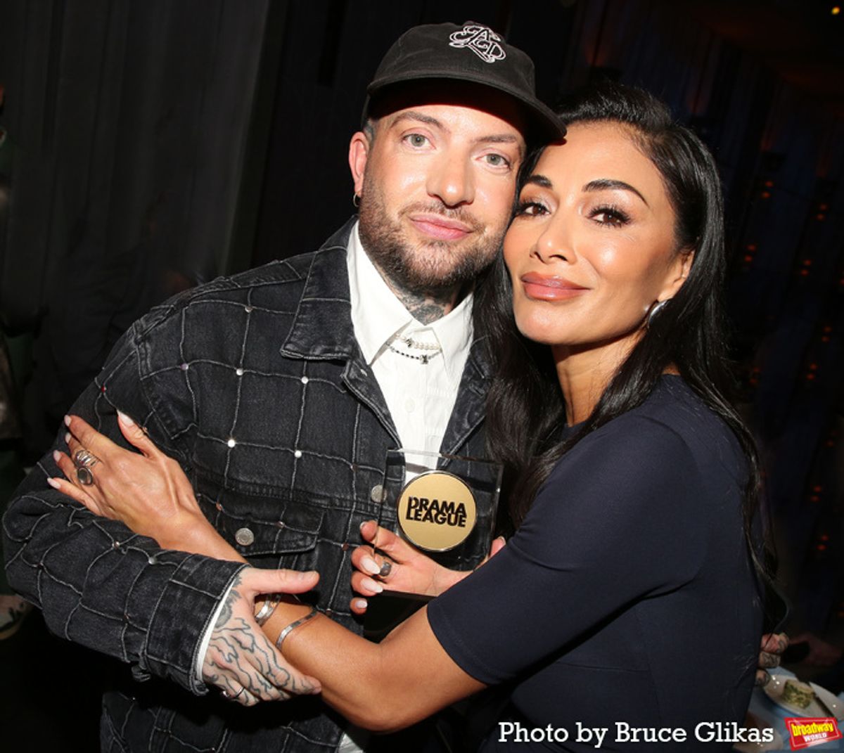 2025 Best Director of a Musical Jamie Lloyd and 2025 Distinguished Performance Winner Nicole Scherzinger at 