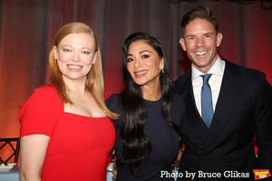Sarah Snook and Nicole Scherzinger and Host Frank DiLella Photo