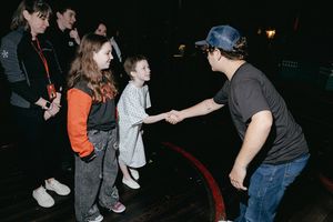 Gaten Matarazzo, Azalea Wolfe, and Poppy Lovell Photo