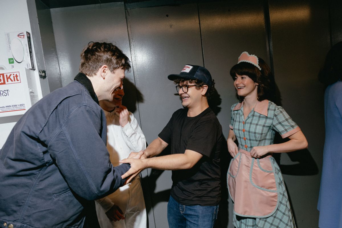 Gaten Matarazzo, Burke Swanson, and Alison Jaye   at 