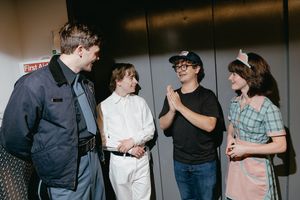 Gaten Matarazzo, Burke Swanson, Louis McCartney, and Alison Jaye @ BroadwayWorld Gaten Matarazzo, Burke Swanson, Louis McCartney, and Alison Jaye Photo