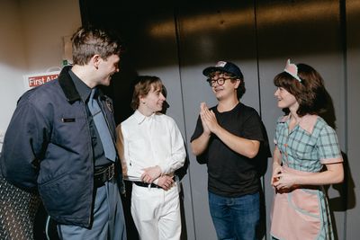 Gaten Matarazzo, Burke Swanson, Louis McCartney, and Alison Jaye  Photo