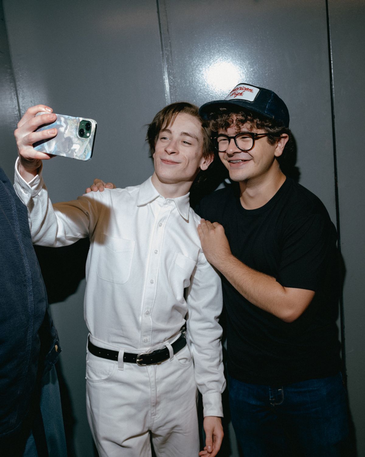 Gaten Matarazzo and Louis McCartney at 