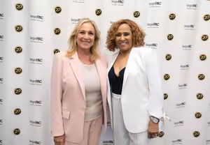 Val Huttle and Darlene Love
 Photo