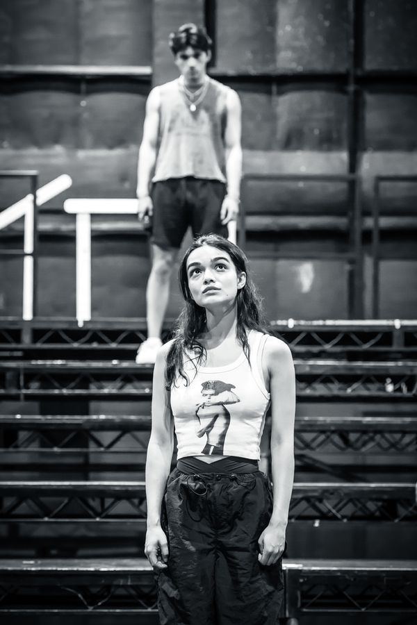 Diego Andres Rodriguez and Rachel Zegler Photo