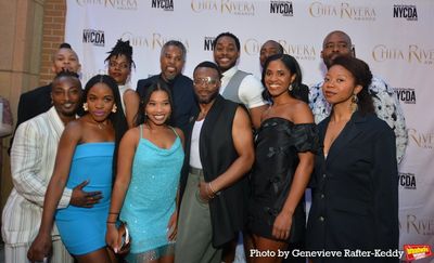 DeWitt Fleming, Jr. and Rickey Tripp with cast members of A Wonderful World: The Loui Photo