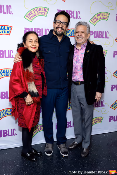 Liz Towns-Miranda, Lin-Manuel Miranda, Luis Miranda Photo