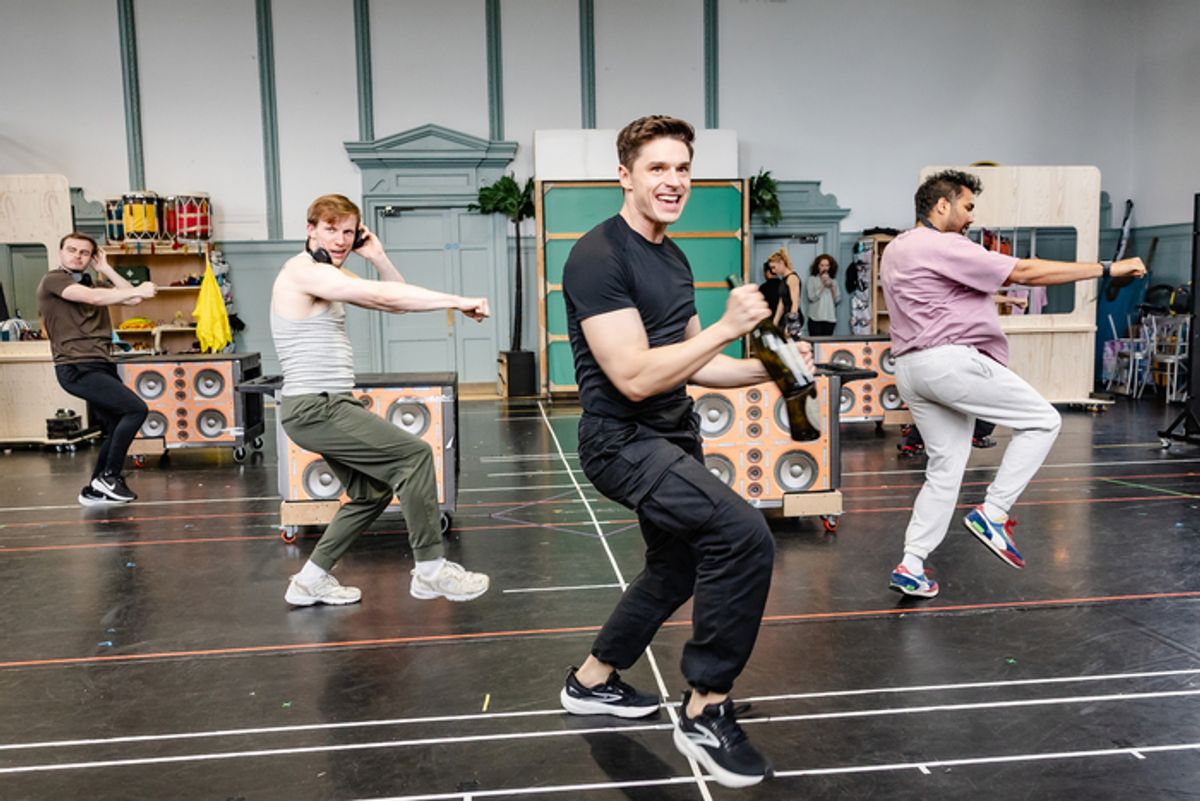 Ashley Day  and cast at 