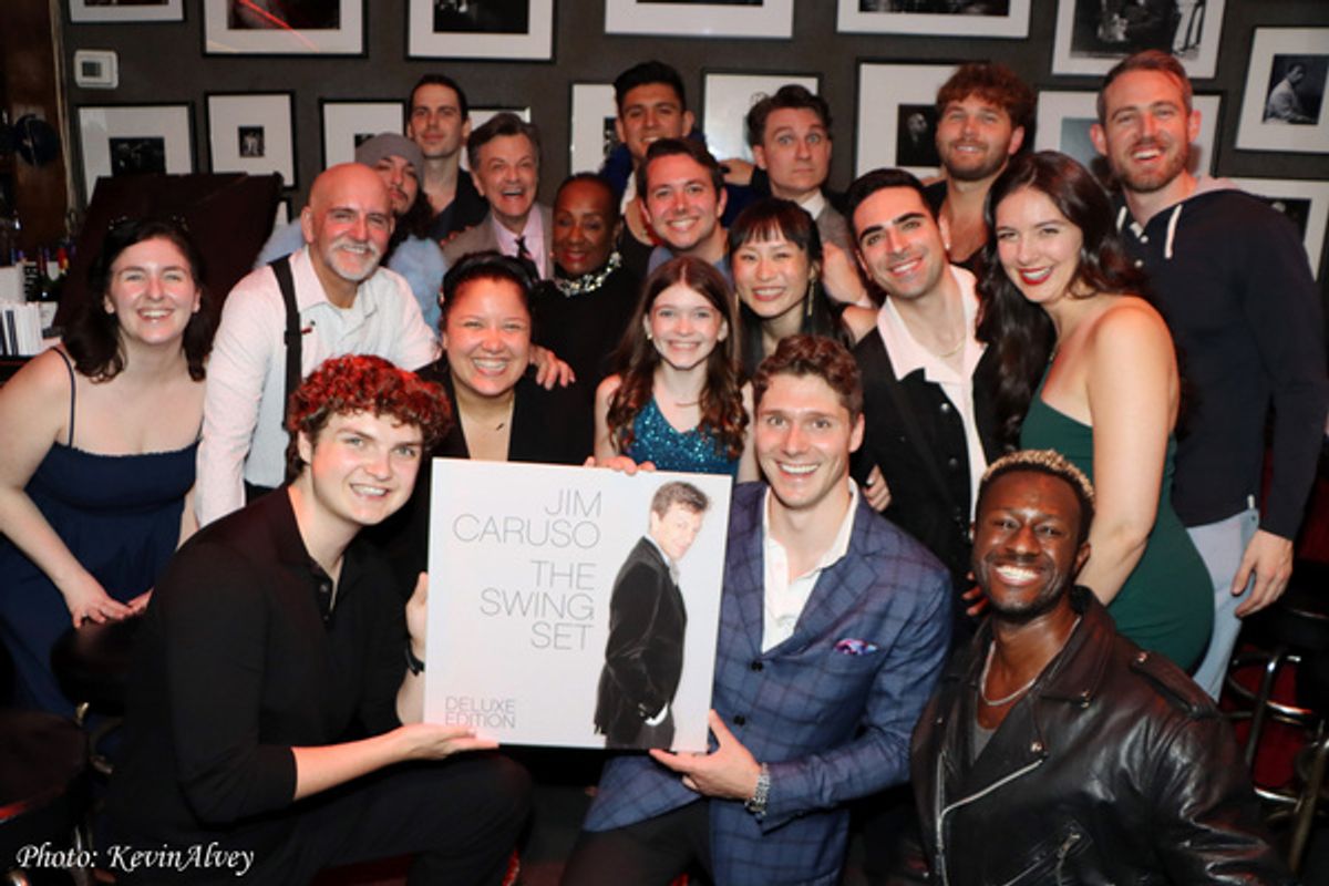 Jim Caruso and friends celebrating The Swing Set Deluxe Edition at 