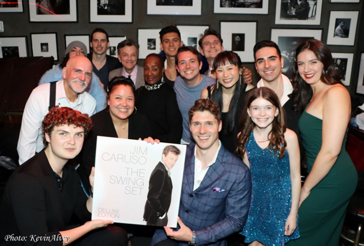 Jim Caruso and friends celebrating The Swing Set Deluxe Edition at 