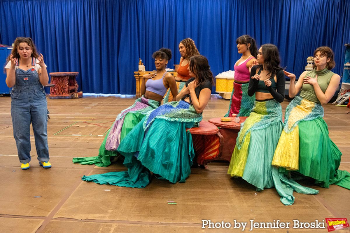 Aubrey Matalon and the cast of THE LITTLE MERMAID at 