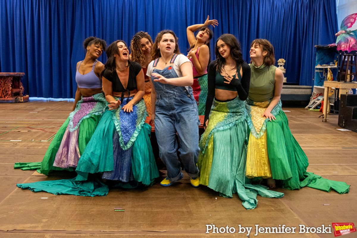 Aubrey Matalon and the cast of THE LITTLE MERMAID at 