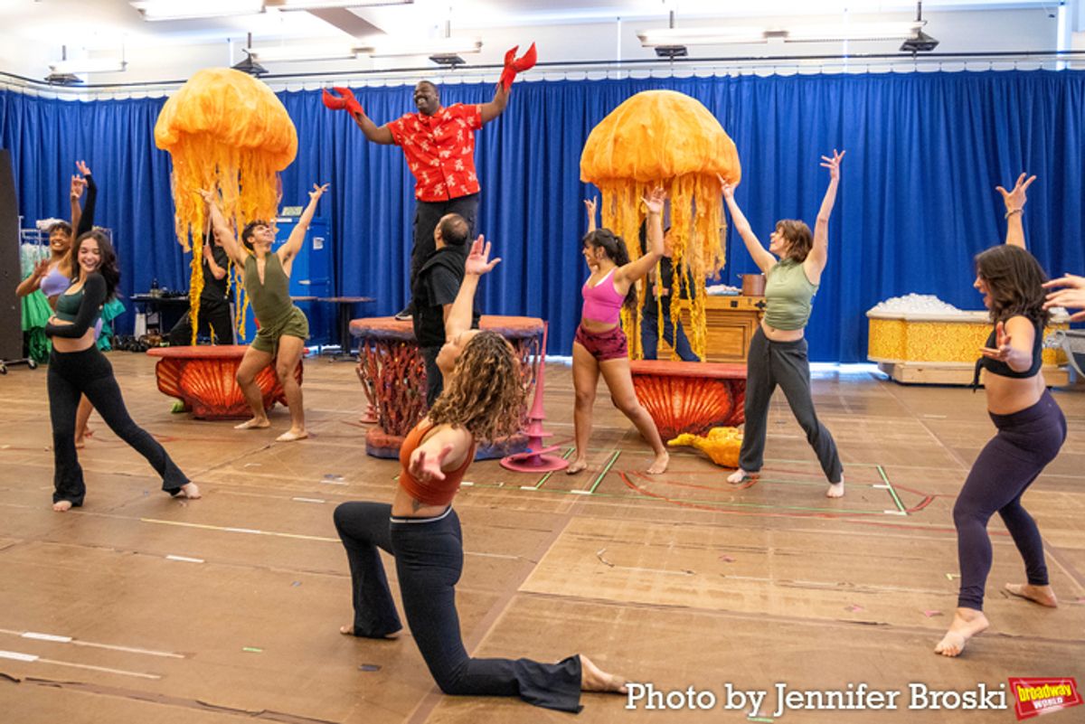 Kyle Taylor Parker and the cast of THE LITTLE MERMAID at 