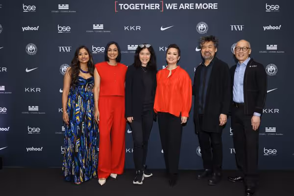 Shoba Narayan, Shanelle Kaul, Diane Paulus, Lea Salonga, David Henry Hwang, and Frani Photo